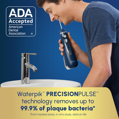 Waterpik Cordless Advanced Portable Water Flosser, Rechargeable, Blue