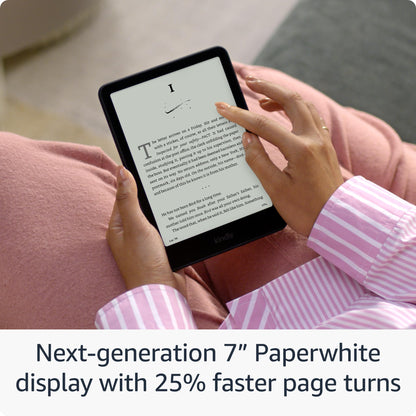 Kindle Paperwhite Essentials Bundle including All-new Kindle Paperwhite (16GB) - Raspberry, Fabric Cover - Raspberry, and Power Adapter