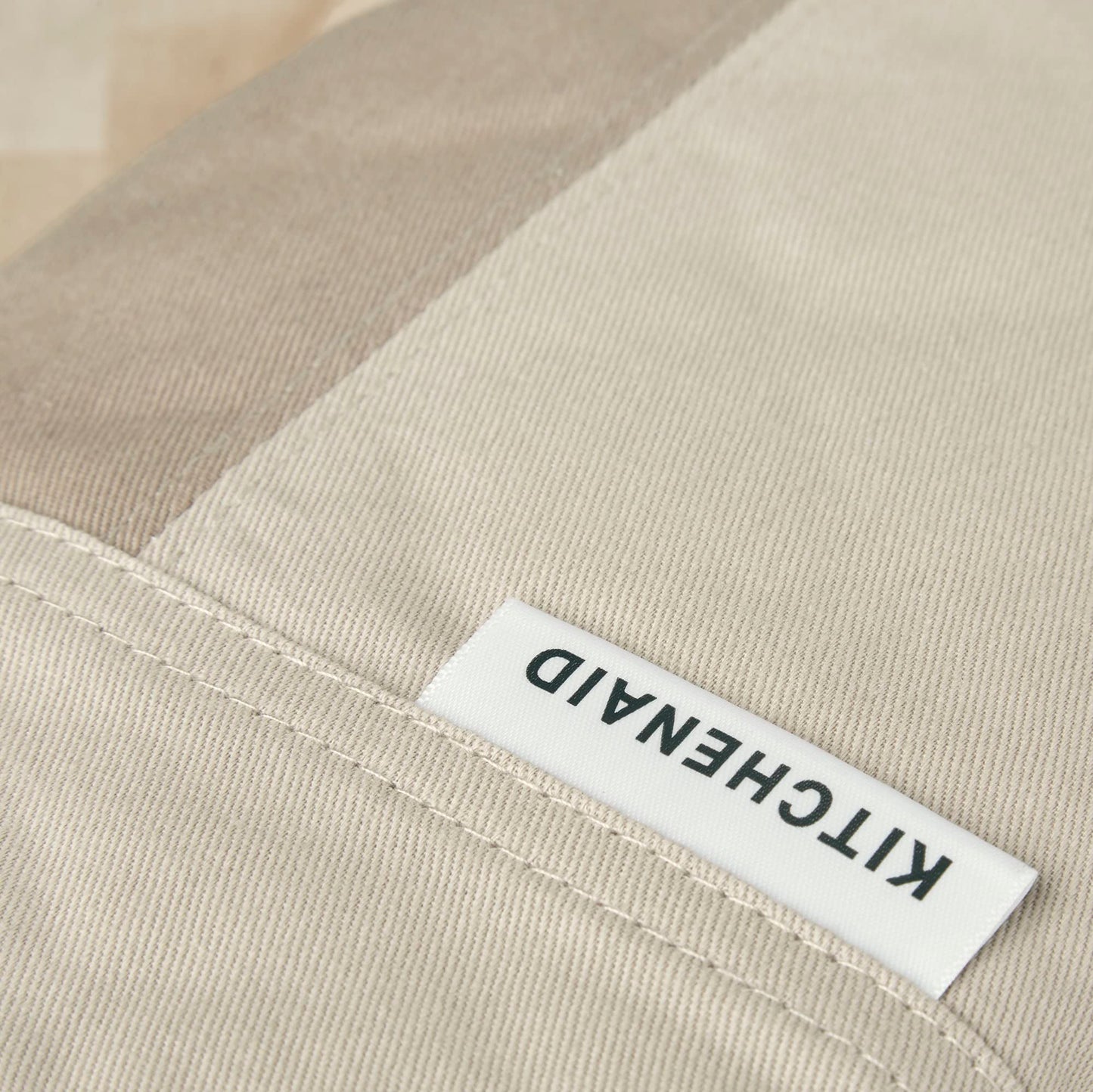 KitchenAid Beacon Two-Tone Non-Slip Mini Oven Mitt Set, Milkshake/Beige, 5.5"x8", 2 Piece