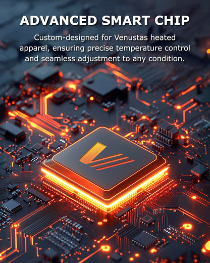 Venustas Unisex Dual-Control Heated Jacket, Water-resistant Heated Coat for Women and Men with Battery Included