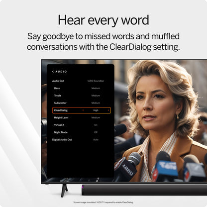 VIZIO 5.1.2 Elevate SE Soundbar, Wireless Subwoofer, Surround Sound w/Dolby Atmos & DTS:X, Bluetooth Speaker, QuickFit™ Compatible – SL512X-08 (New, 2024 Model)