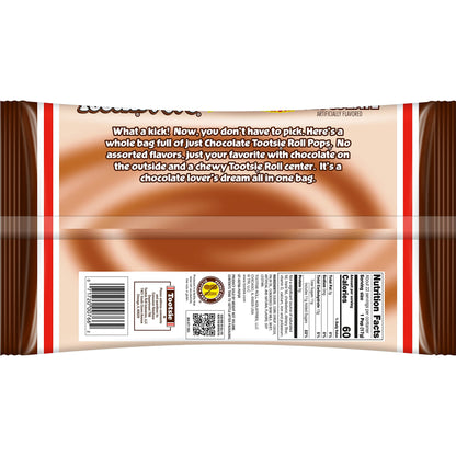 Tootsie Pops Tootsie Roll Pops Chocolate Flavor Limited Edition Single Flavor Lollipops - 13.2 Ounce Bag