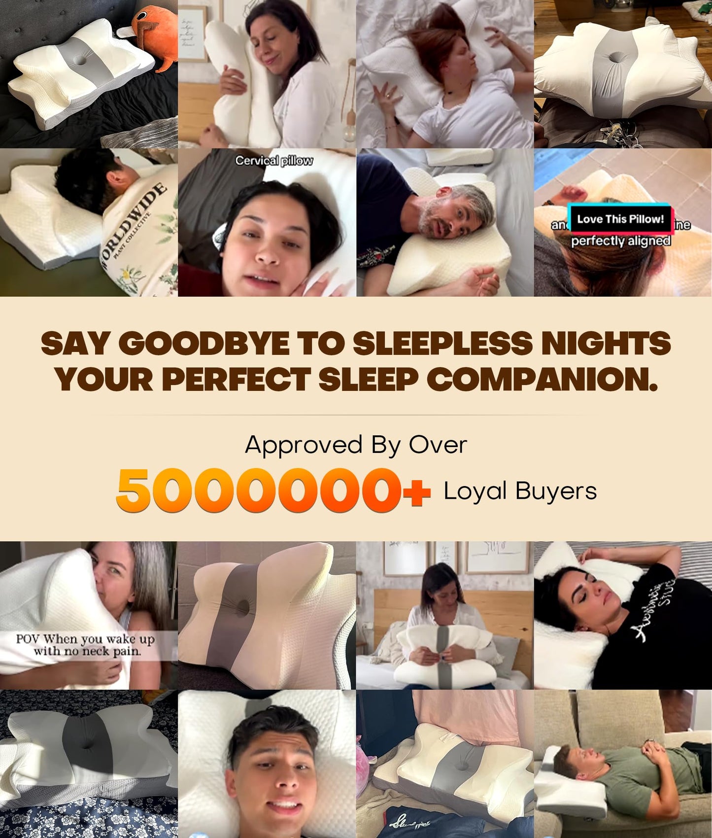 Cozyplayer True Cooling Cervical Neck Pillow for Pain Relief, Ergonomic Side Sleeper Pillow for Neck Support, Odorless Orthopedic Contour Memory Foam Pillows, Bed Pillow for Back Stomach Sleeper