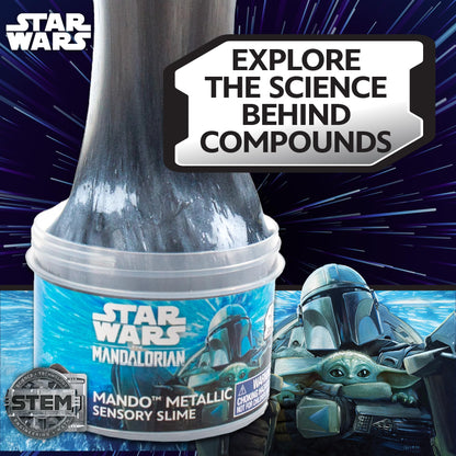 STAR WARS The Mandalorian Metallic Slime, 8oz Pre-Made Slime, Party Favors & Desk Toys, Perfect for Goodie Bags & Gifts