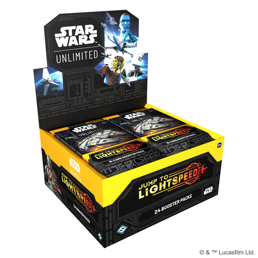 Asmodee Star Wars: Unlimited TCG Jump to Lightspeed Booster Display (Set of 24 Booster Packs) - Trading Card Game for Kids & Adults, Ages 12+, 2+ Players, 20 Min Playtime