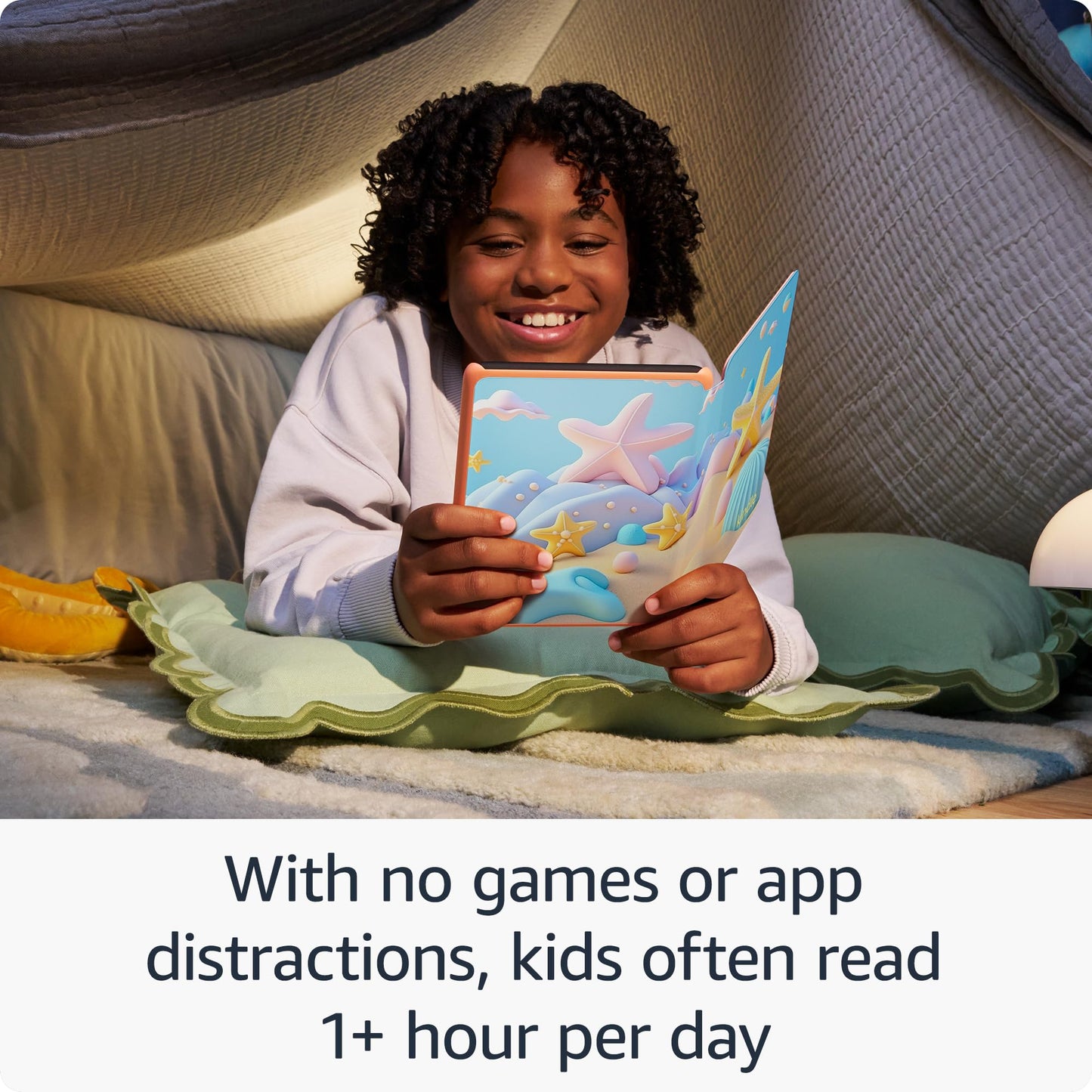 Amazon Kindle Paperwhite Kids 16GB (newest model) – larger 7" glare-free display – Kids read an average of 1+ hour per day with Kindle – Cyber City