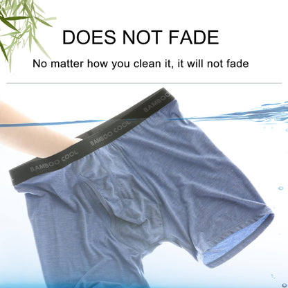 BAMBOO COOL Men's Ultra Breathable Underwear,No Riding Up Boxer Briefs with ComfortFlexible Waistband,Multipack