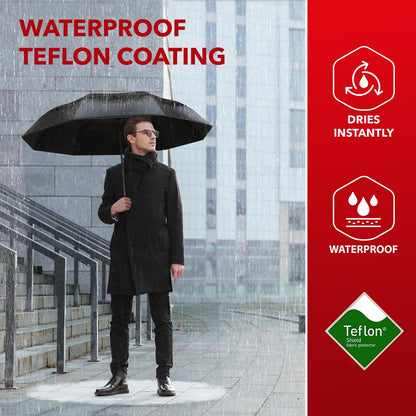 Repel Umbrella Windproof Travel Umbrellas for Rain - Easy Auto Open Close, Durable & Compact Umbrella, Strong Fiberglass Frame, Waterproof Canopy - Backpack, Purse, Portable Umbrella for Travel