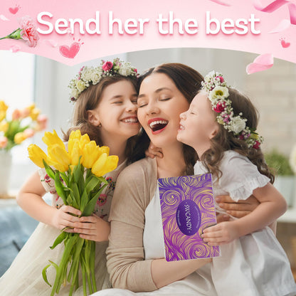 Shower Steamers Aromatherapy Birthday Gifts for Women - SWCANDY 8 Pcs Mothers Day Gifts for Mom Grandma Wife Her Men Teen Adults Bath Bombs Self Care with Natural Essential Oils Relaxation Home SPA