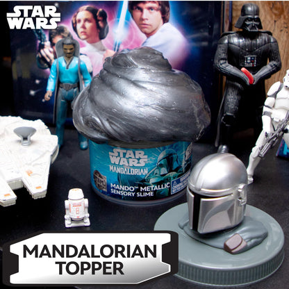 STAR WARS The Mandalorian Metallic Slime, 8oz Pre-Made Slime, Party Favors & Desk Toys, Perfect for Goodie Bags & Gifts