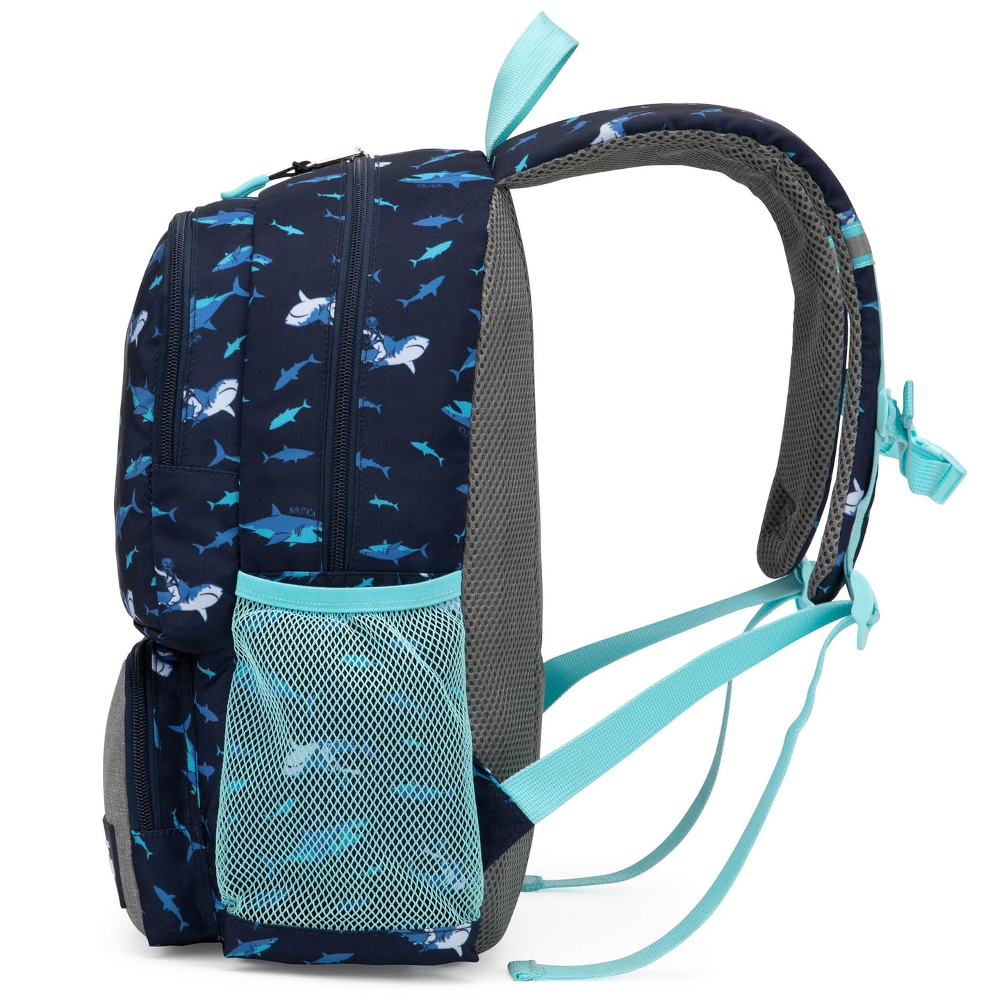 Nautica Backpack for Kids | Kindergarten, Elementary Children Backpack | 16" Tall | Shark Riders