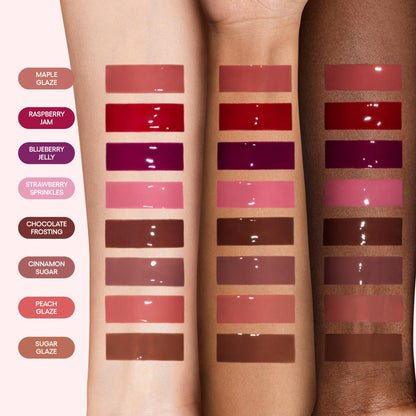 LANEIGE Glaze Craze Tinted Lip Serum, Strawberry Sprinkles: Hydrating Serum for Glossy,Nourished Lips with Plumping Polypeptides,0.42 oz