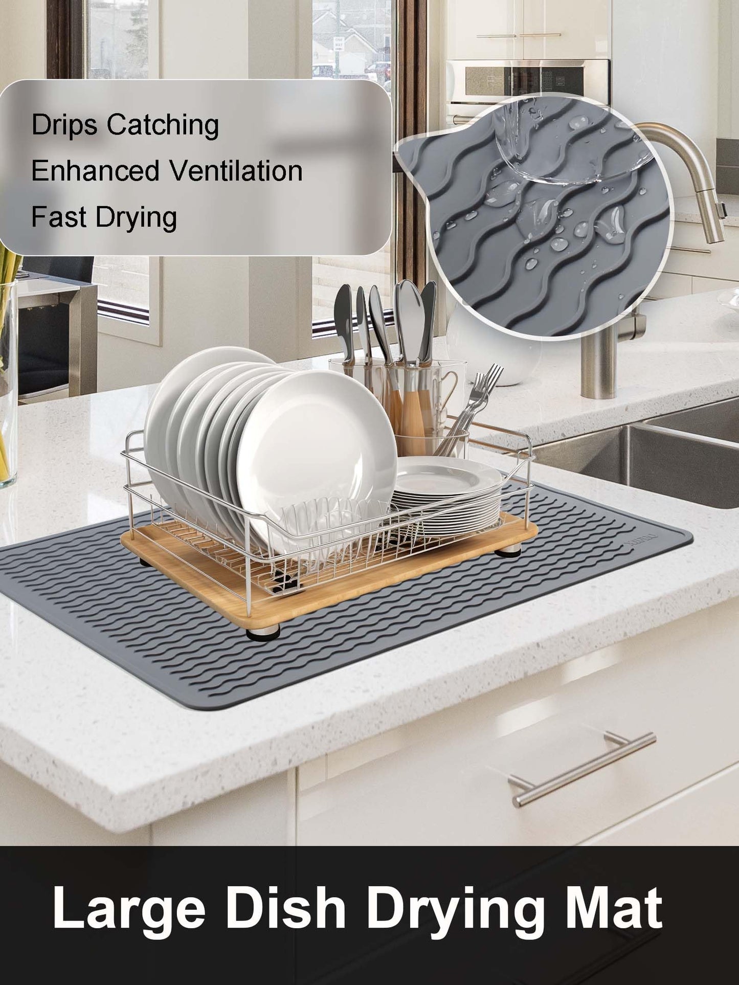 XiFEO Stove Top Covers for Electric Stove, Food Grade Heavy Duty Silicone Glass Stove Top Cover Protector, Induction Cooktop Protector, Heat Resistant Range Ceramic Stove Top Covers Mat, Oven Cover