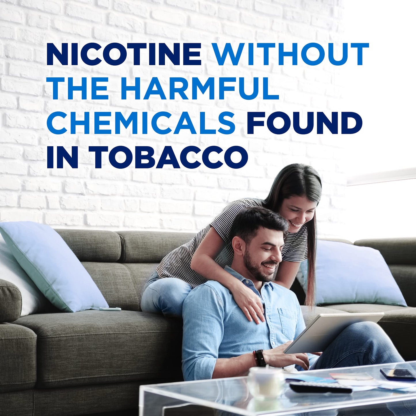 Amazon Basic Care Coated Nicotine Gum, 2 mg, Ice Mint Flavor, Stop Smoking Aid, 20 Count