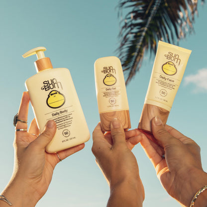 Sun Bum Daily SPF 50 Sunscreen Body Lotion - Broad Spectrum Moisturizing Sunscreen with Vitamin E - Vegan and Hawaii 104 Act Compliant (Without Octinoxate & Oxybenzone) - Dermatologist Tested - 8 oz