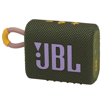 JBL Go 3 - Portable Mini Bluetooth Speaker, big audio and punchy bass, IP67 waterproof and dustproof, 5 hours of playtime, speaker for home, outdoor and travel (Green)