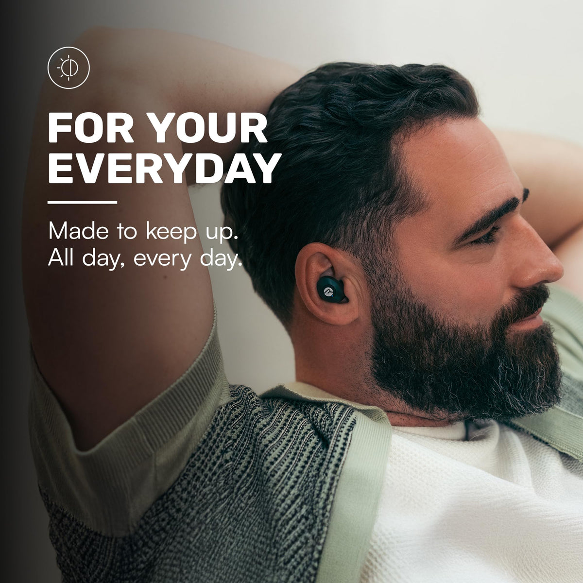 Raycon Everyday Bluetooth Wireless Earbuds with Microphone - Active Noise Cancelling, Sweat & Water-Resistant Earphones, Ear Buds Wireless Bluetooth (Purple)