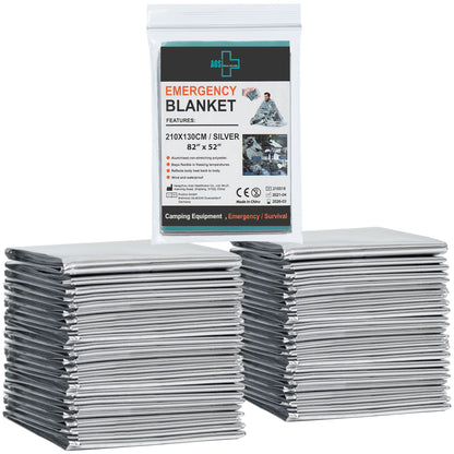 General Medi Emergency Blanket (12-Pack),Emergency Silver Foil Blanket– Perfect for Outdoors, Hiking, Survival, Marathons or First Aid