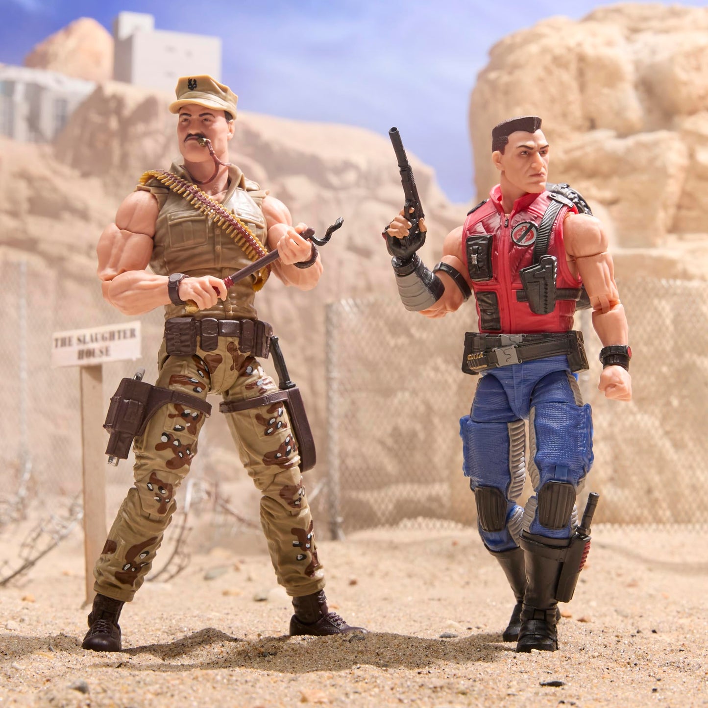 G.I. Joe Classified Series #173, SGT Slaughter & Felix Mercer Stratton, 2 Collectible 6 Inch Action Figures with 26 Accessories