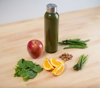 Epica glass bottles with lids – 18oz glass water bottles, reusable juice jar with lids for storing juices, reusable water bottle durable & ecofriendly set of 6