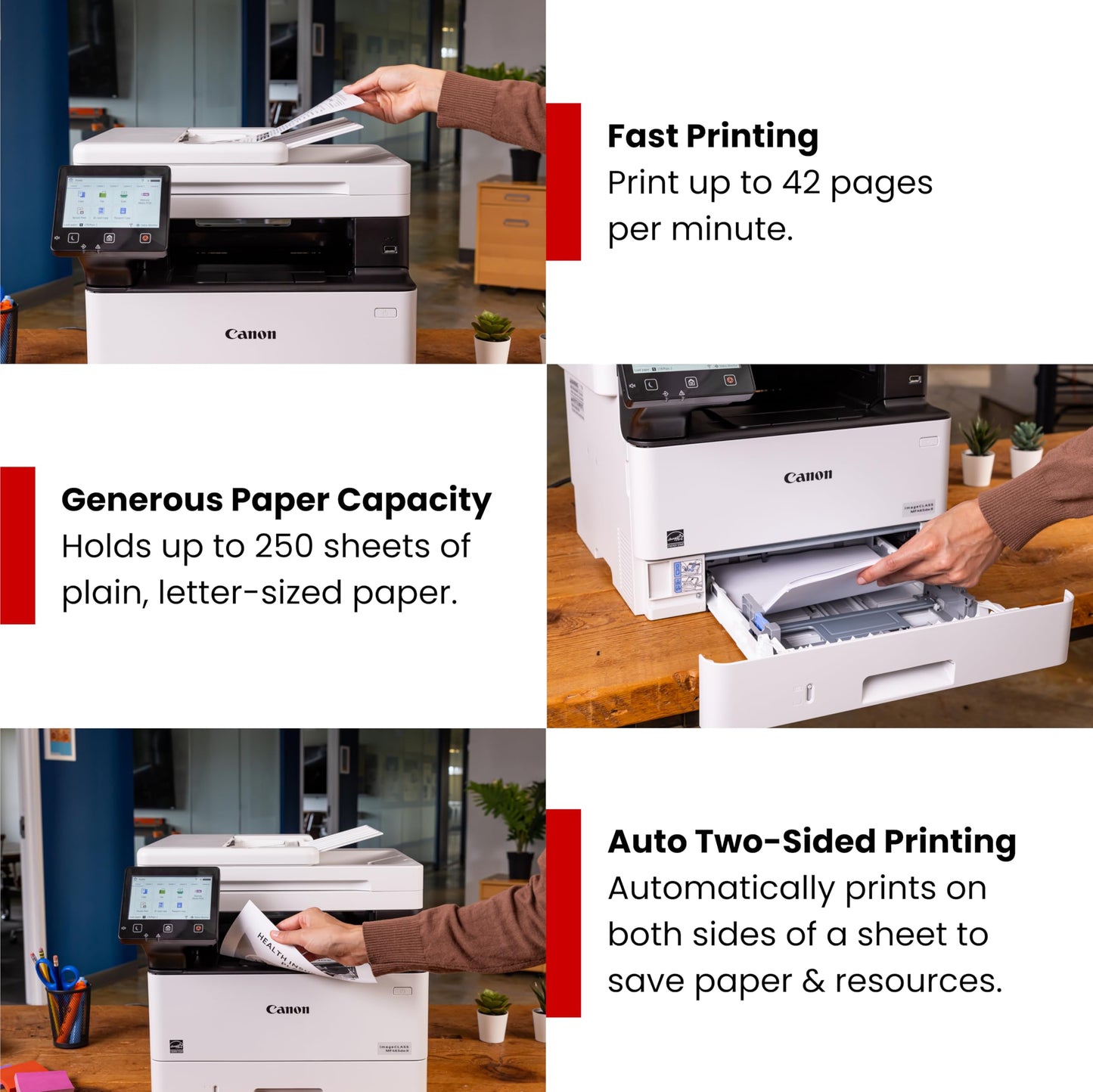 Canon imageCLASS MF465dw II - Wireless Duplex Laser Printer with Print, Copy, Scan, Fax, Expandable Paper Capacity and 3 Year Limited Warranty, 42 PPM