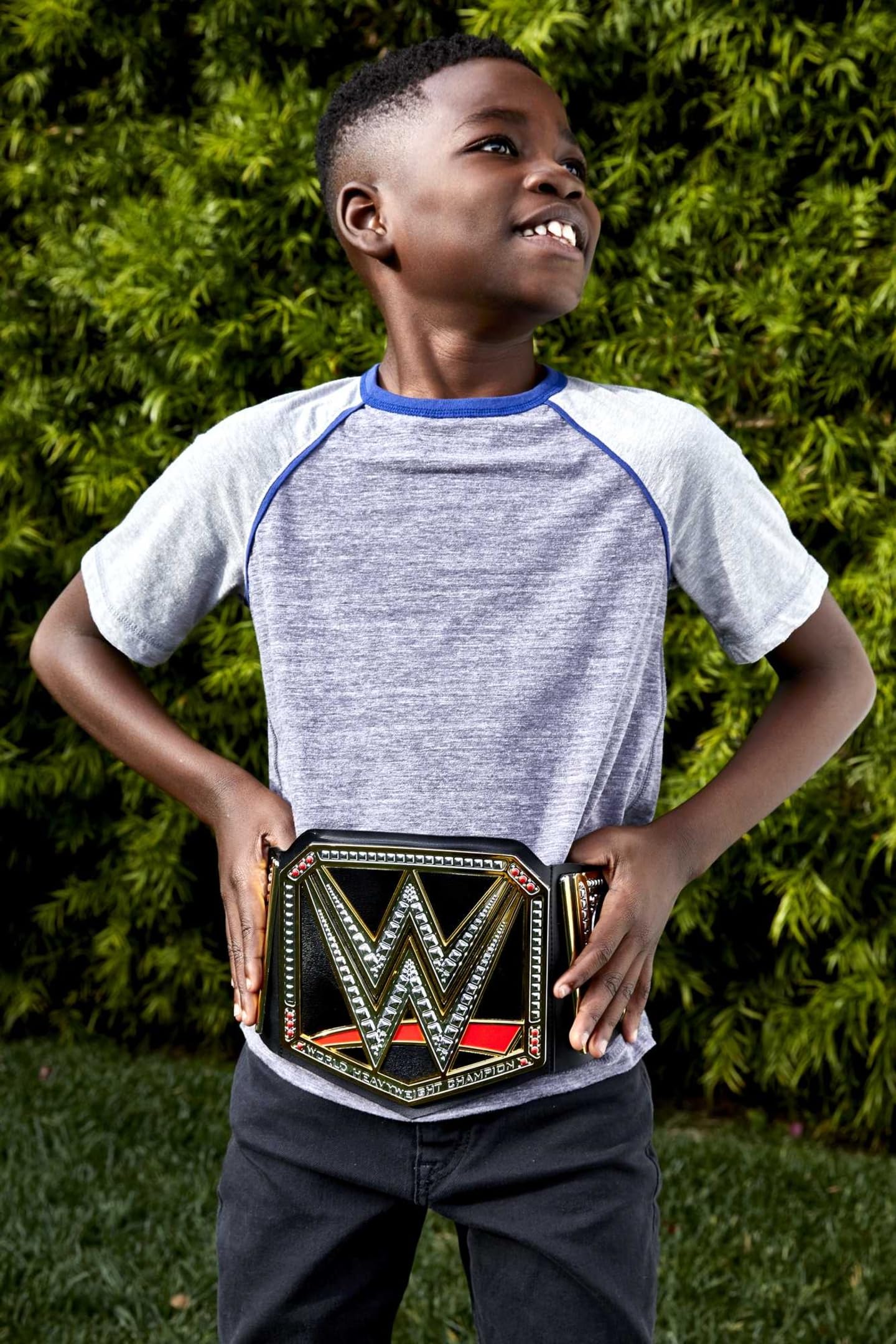 Mattel WWE Championship Title Belt, Kid-Sized Wearable Role-Play & Costume Accessory with Adjustable Strap