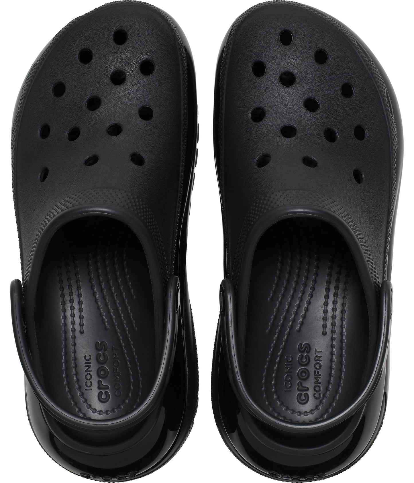 Crocs Mega Crush Clog - Unisex Clogs - Thermoplastic Upper - Adjustable Ankle-Sling - Flexible - Rubber Tread Black Men's 6, Women's 8 Medium