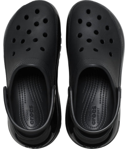 Crocs Mega Crush Clog - Unisex Clogs - Thermoplastic Upper - Adjustable Ankle-Sling - Flexible - Rubber Tread Black Men's 6, Women's 8 Medium