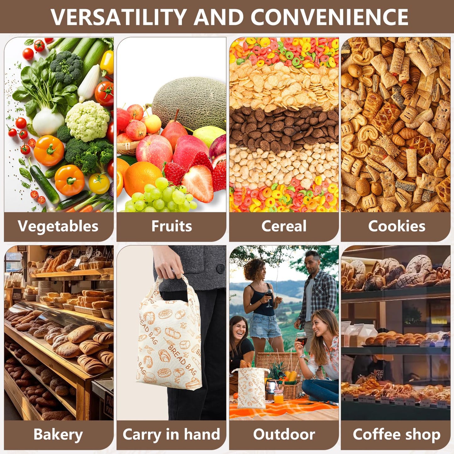 Reusable Beeswax Bread Bags(2 Pack), Beeswax Bags for Sourdough/Homemade Bread, Natural Cotton Bees Wax Bag, Fresh and Refrigerable, New Upgrade Food Storage Bag, Large Capacity and Portable