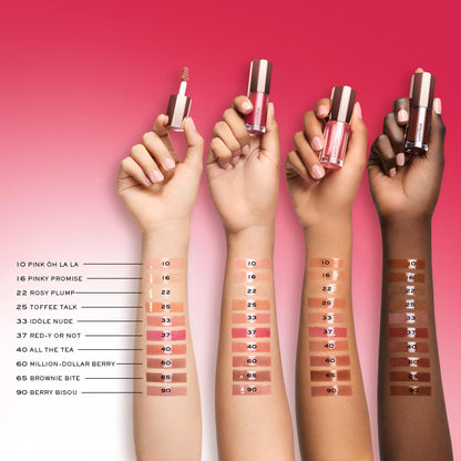 Lancôme Lip Idôle JuicyTreat Oil-in-Gloss -24HR Hydrating Gloss with Squalane for Instant Shine - 10 PINK ÔH LA LA