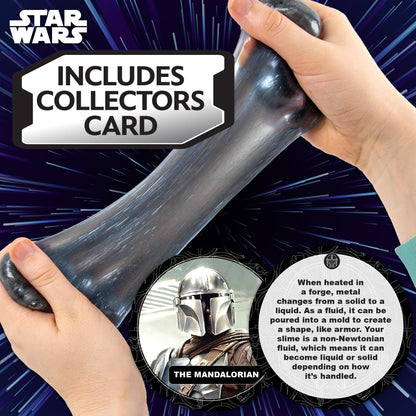 STAR WARS The Mandalorian Metallic Slime, 8oz Pre-Made Slime, Party Favors & Desk Toys, Perfect for Goodie Bags & Gifts