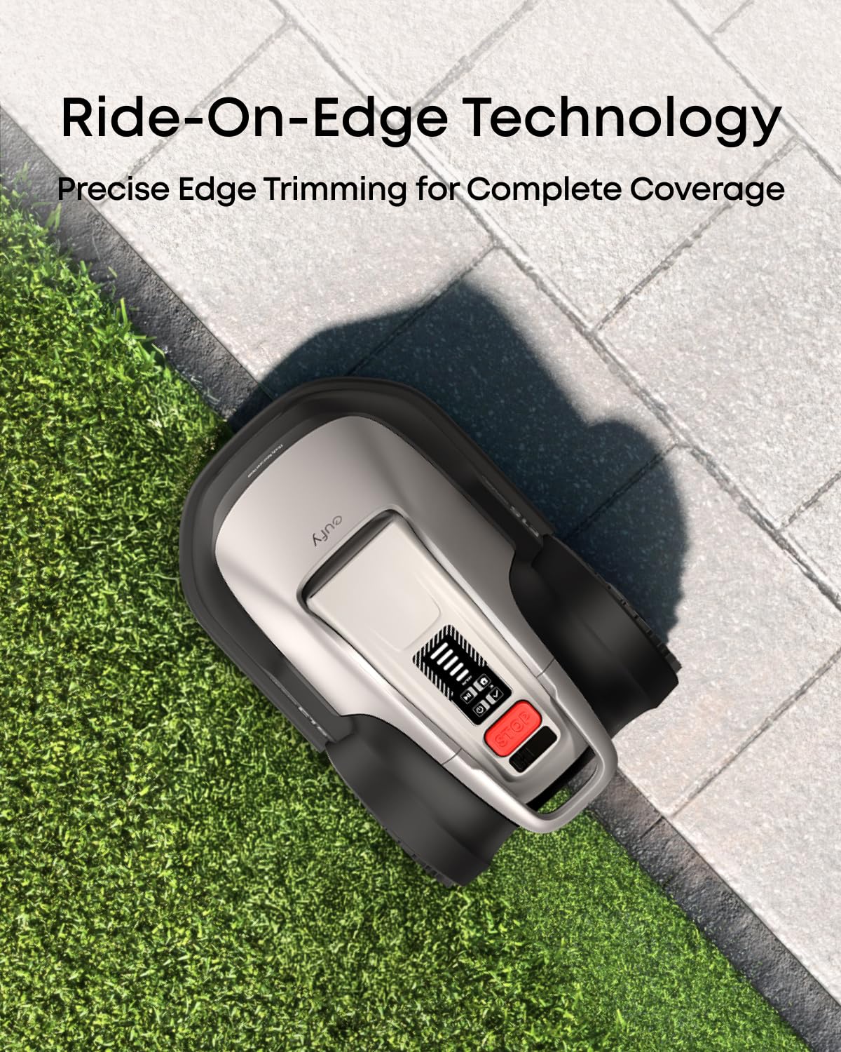 eufy E18 Robot Lawn Mower,Max 0.3 Acres,Wireless Robot Mower with Auto Mapping,Vision Navigation,Multi-Zone Management,Robotic Lawnmower with AI Obstacle Avoidance,APP Control,18°Slope,Cut Height1-3"
