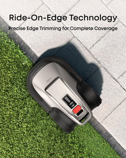 eufy E18 Robot Lawn Mower,Max 0.3 Acres,Wireless Robot Mower with Auto Mapping,Vision Navigation,Multi-Zone Management,Robotic Lawnmower with AI Obstacle Avoidance,APP Control,18°Slope,Cut Height1-3"