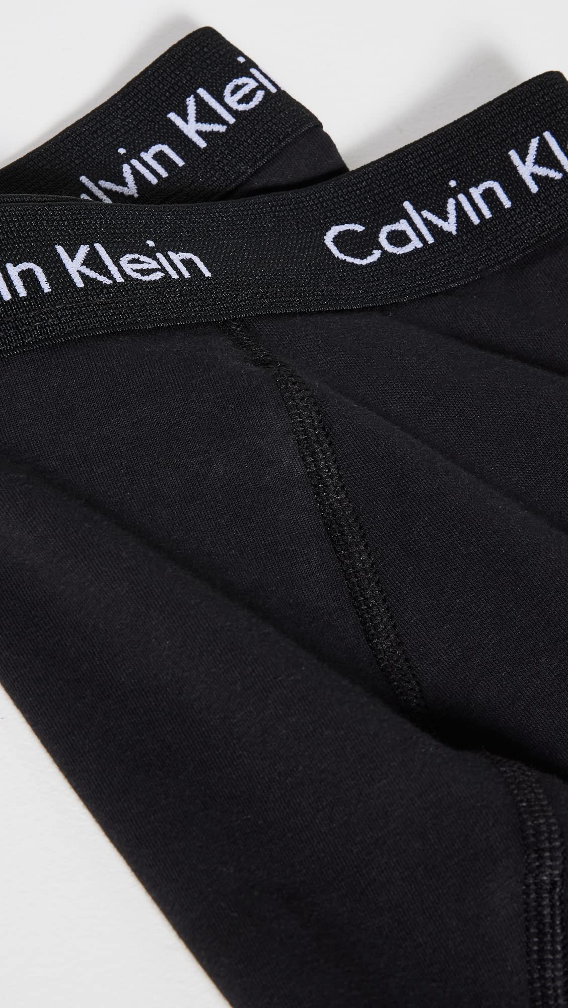 Calvin Klein Men's Cotton Stretch 3-pack Boxer Brief, 3 Black, Medium