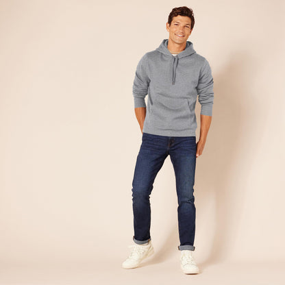 Amazon Essentials Men's Sweatshirt Hoodie, Grey Heather, Medium, Big & Tall Options Available