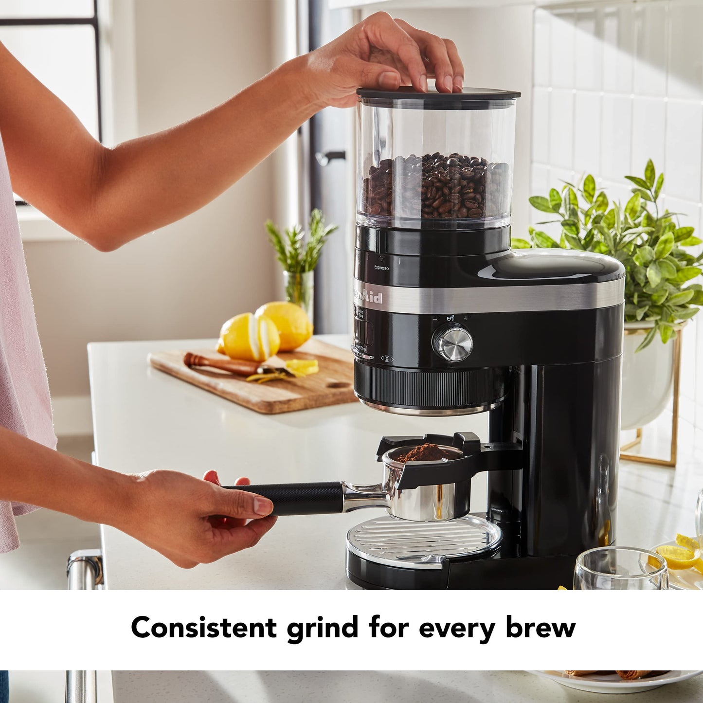 KitchenAid Burr Coffee Grinder - KCG8433 - Onyx Black, 10 Oz