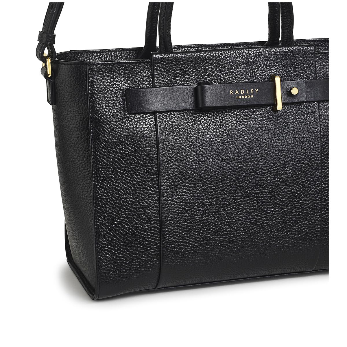 RADLEY London Islington Way Women's Medium Leather Ziptop Satchel Bag, Black