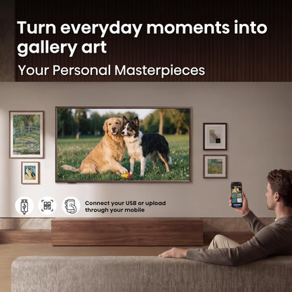 Hisense 75“ Hi-QLED S7 CanvasTV Series 4K UHD Google Smart Art TV (75S7SG, 2026 New) - 144Hz, Art Mode, Anti-Glare Panel, Dolby Vision HDR, Hi-Matte Display, Frame & UltraSlim Wall Mount Included