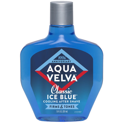 Aqua Velva After Shave, Classic Ice Blue, Soothes, Cools, and Refreshes Skin, 7 Ounce