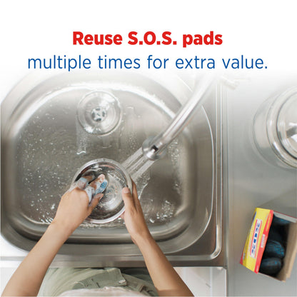 S.O.S Steel Wool Soap Pads, 18 Count