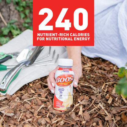 BOOST Original Ready to Drink Nutritional Drinks, Very Vanilla, 8 Fl Oz Bottles, Pack of 24