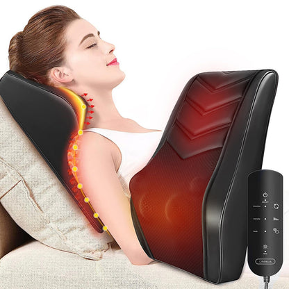 OMASSA Shiatsu Neck Massager with Heat, 3D Kneading Back Massage Pillow for Pain Relief, Massagers for Neck and Back, Shoulder, Leg, Gifts for Men Women Mom Dad, Stress Relax at Home Office and Car
