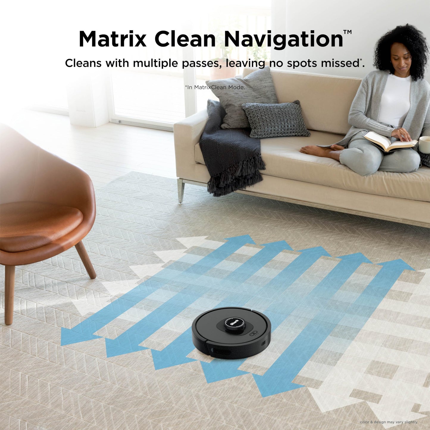 Shark AV2501S AI Ultra Robot Vacuum, with Matrix Clean, Home Mapping, 30-Day Capacity HEPA Bagless Self Empty Base, Perfect for Pet Hair, Wifi, Dark Grey