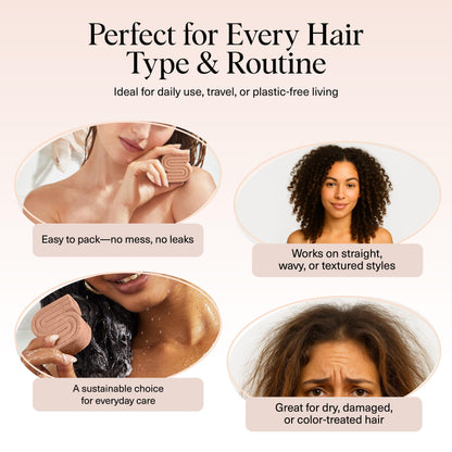 Kitsch Rice Water Shampoo Bar for Hair Growth – Strengthening Hair Shampoo for Men and Women – Reduce Breakage, Boosts Shine – Paraben, Silicone & Sulfate-Free, Vegan Hair Care - 3.2 oz