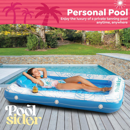Premium Inflatable Tanning Pool Lounger | Large Inflatable Tanning Bed for Adults | Multipurpose Pool Floats Adults | Inflatable Pool Float | Tanning Float