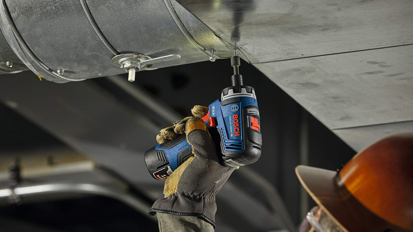 BOSCH GSR12V-300HXB22 12V Max Brushless 1/4 In. Hex Two-Speed Screwdriver Kit with (2) 2.0 Ah Batteries