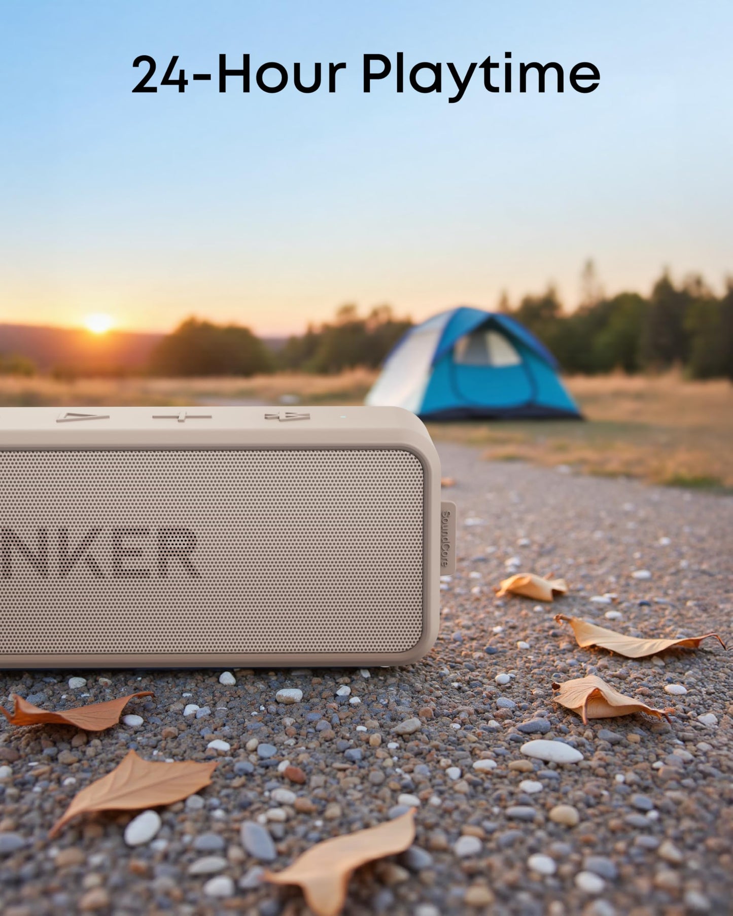 Anker Soundcore 2 Portable Bluetooth Speaker with Stereo Sound, Bluetooth 5, Bassup, IPX7 Waterproof, 24-Hour Playtime, Wireless, Speaker for Home, Outdoors, Travel