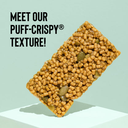Mezcla Puff Crispy Protein Bars, Gluten Free & Vegan Protein Bars, 10g Protein, Alt for Crispy Rice Treat, Granola Bars & Breakfast Bars, Healthy Snacks for Adults, Matcha Vanilla, 12 Pack