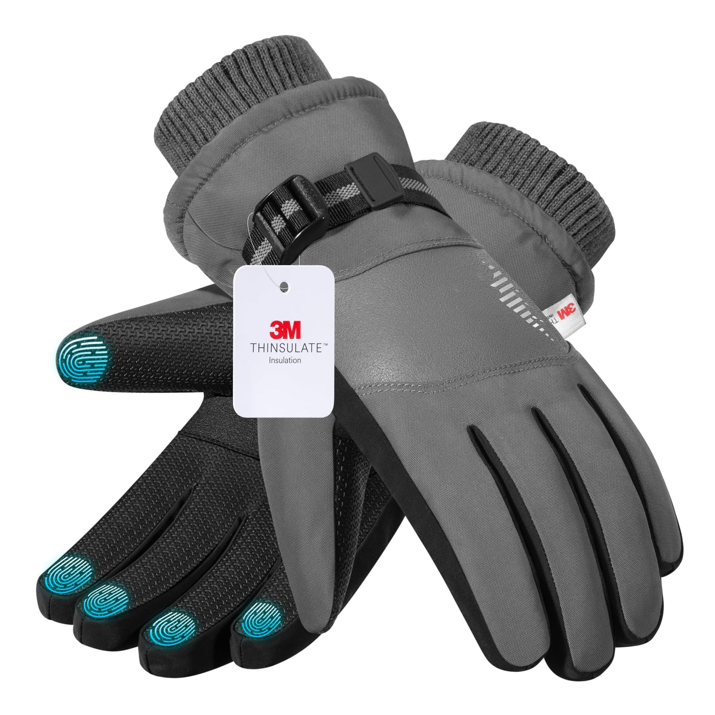 rivmount 3M Warm Winter Gloves, Cold Weather for Men Women, Thermal Touchscreen Anti-Slip Windproof, for Cycling Running Working Hiking Skiing Daily Life Outdoor Activities