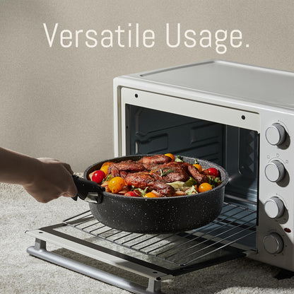 CAROTE 23pcs Pots and Pans Set Non Stick, Cookware Sets, Kitchen Set, Oven/Dishwasher/Fridge Safe, Space Saving Pots Set, Nonstick Set with Versatile Detachable Handle, Induction RV Set, Black